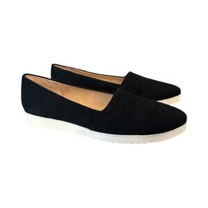 LifeStride Women's Velocity 2.0 Bloom Slip-On Flats Shoes, Black, sz 9